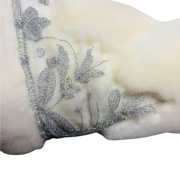 Dennis Basso Ivory Teddy Jacket Faux Fur elegant - Picture 3 of 8